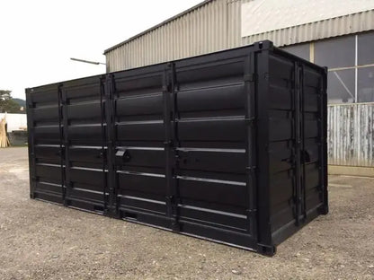 Conteneur de stockage 20 pieds Open Side avec double ouverture Mein Shop